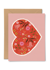 Floral Heart Card